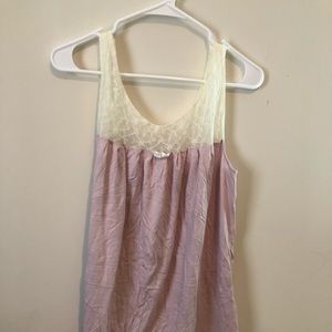 Pink and ivory Vera Wang sleep chemise